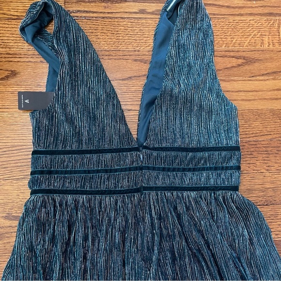 Lulus Metallic Teal Green/Blue Semi Formal Homecoming Party Dress Size Small NWT - Picture 9 of 14